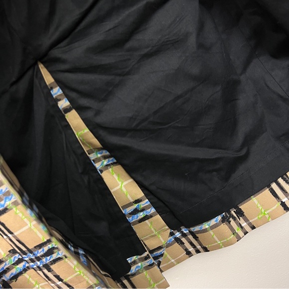 Burberry Calderbrook Scribble Printed Nova Check Long Car Coat Trench - Picture 11 of 13